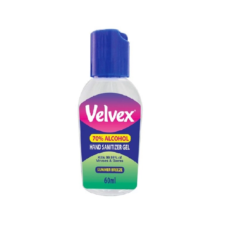 Velvex Hand Sanitizer Gel 60ml Summer Breeze Pack of 48