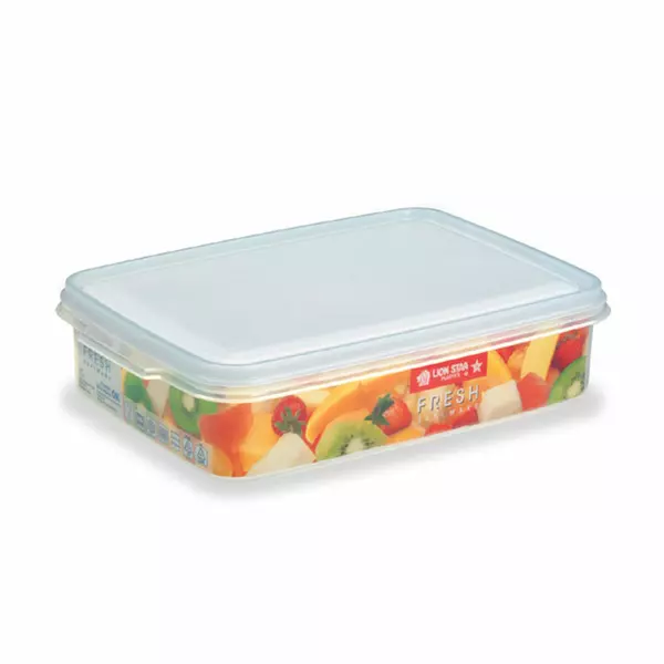 Lionstar Container Fresh 4L Sealware 330 x 235 x H 81MM SW-88 Plastic Rectangle Containers Storage Air Tight Space Saving BPA Free [CLONE]