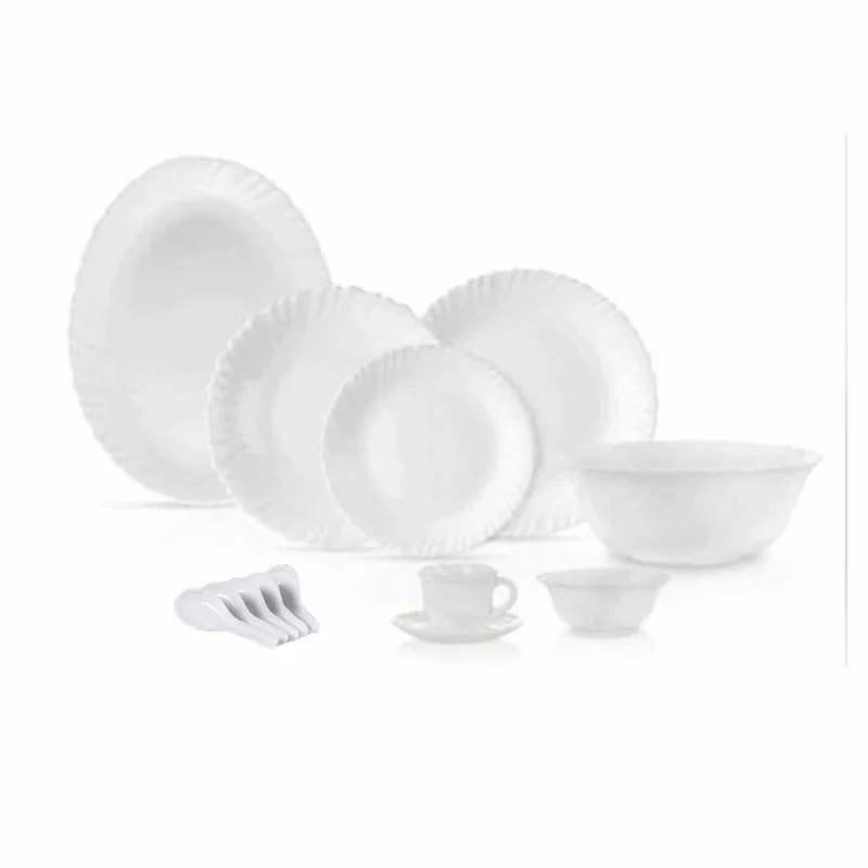 La Opala Dinner Set White Classique 38 Pieces LC038