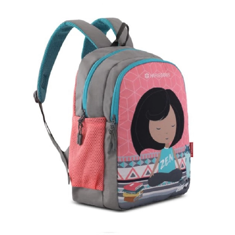 Harissons School Backpack Zen Girl 19L 30 x 39 x 16cm Pink Storm Dust